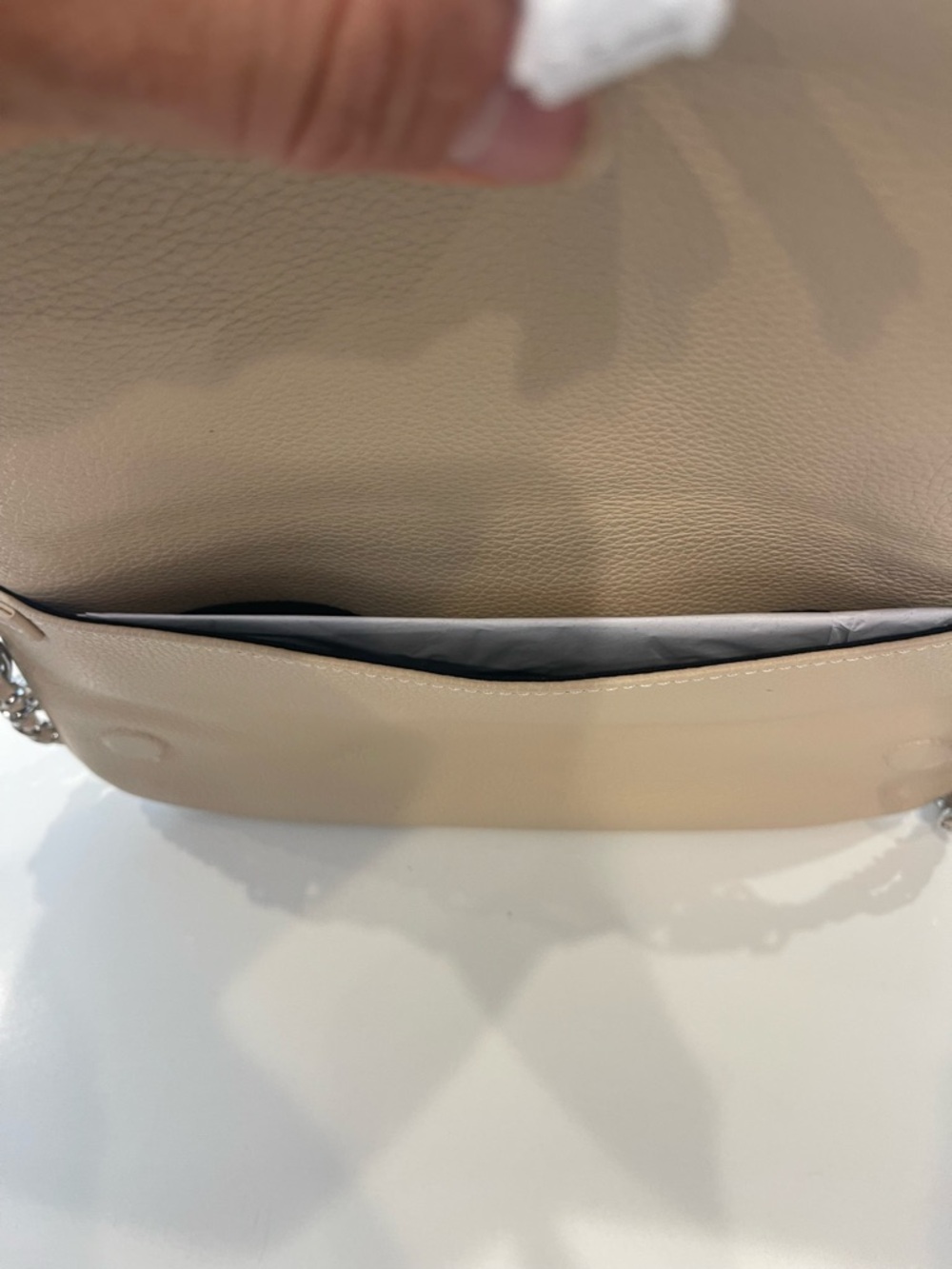 $328 Zadig&Voltaire Rock Grained leather clutch bag NWOT - Picture 10 of 12